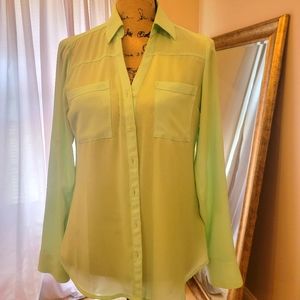 Express portofino shirt in mint green